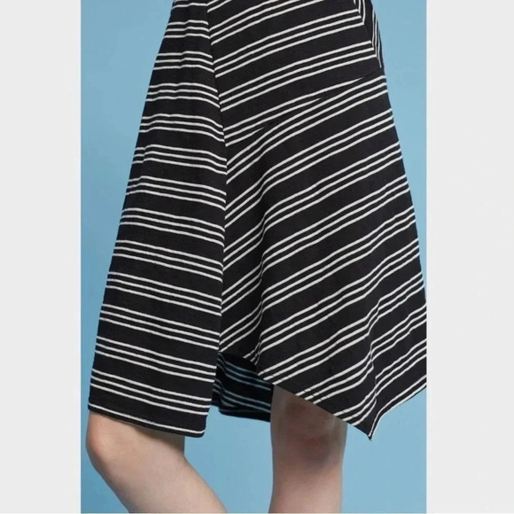 Maeve Anthropologie Moka One-Shoulder Stripe Dress Size Small - Picture 10 of 10